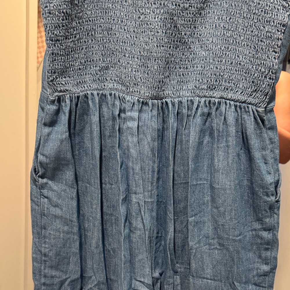 Old Navy Blue Denim Jumpsuit - Picture 5 of 5